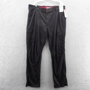 Wrangler Straight Fit Utility Pants 40x32‎ Black Mens Moisture Wicking Nylon NWT